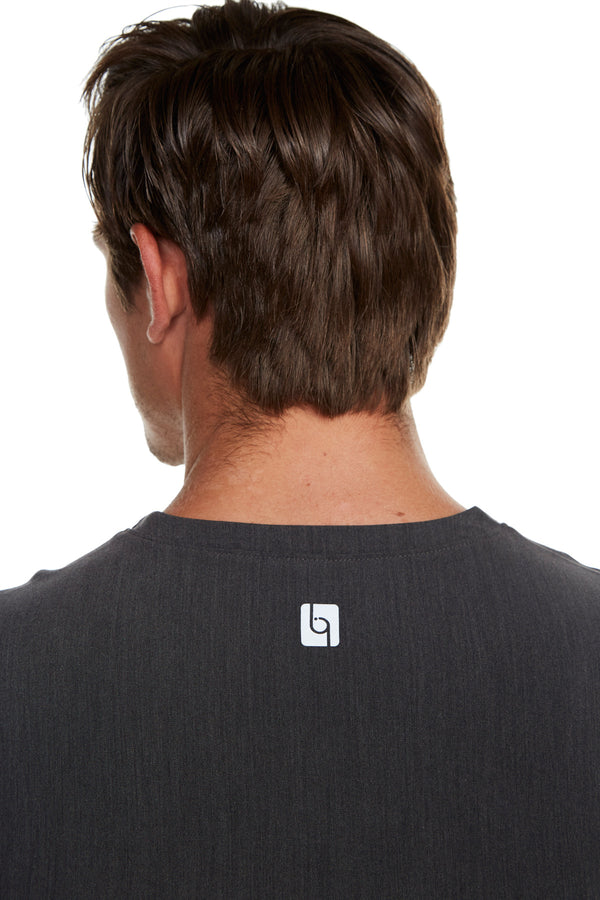 Men's "Better Than Basic" V-Neck Top - Graphite