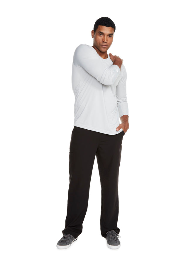 Men's "Under Scrub" Long Sleeve T-Shirt - Light Grey