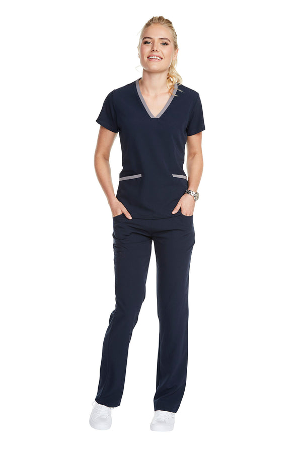 Women's "Cross My Hip" Pant - Navy Blue