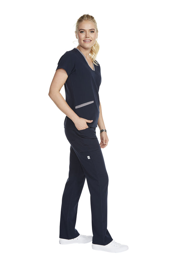 Women's "Cross My Hip" Pant - Navy Blue