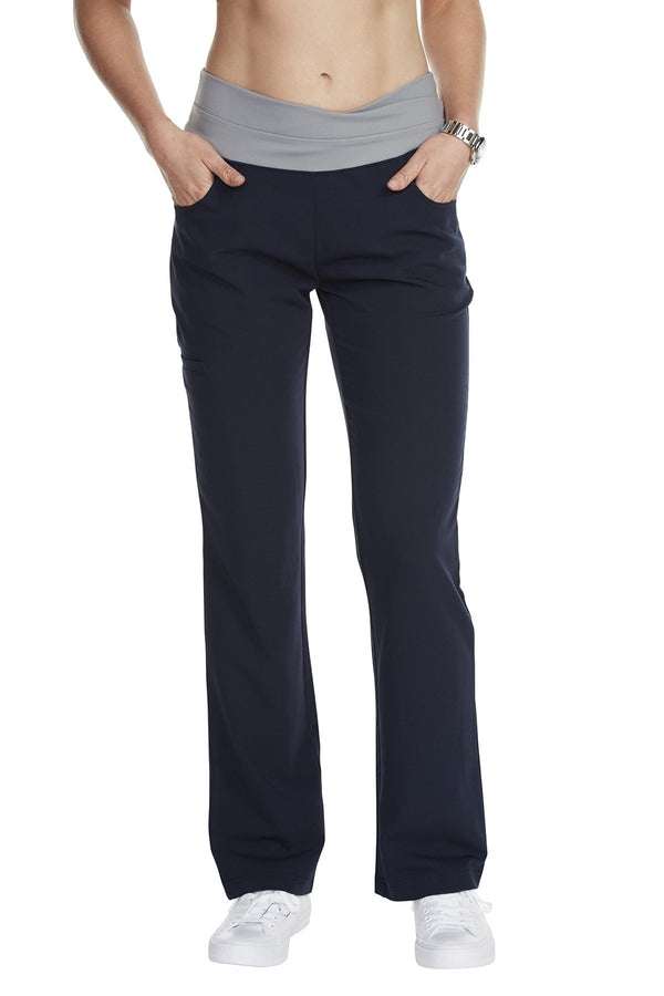 Women's "Cross My Hip" Pant - Navy Blue
