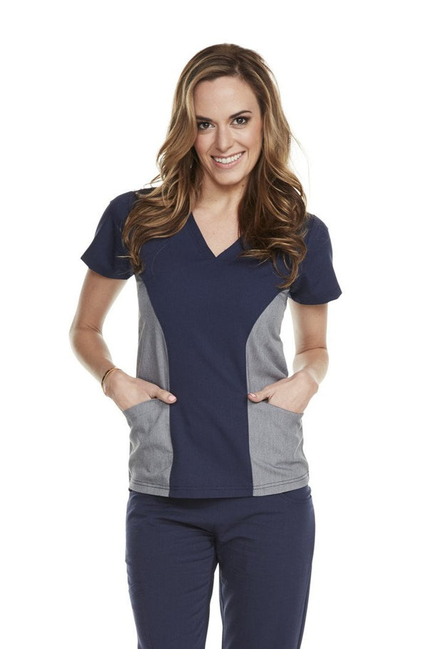 Women's "Body Balance" Top - Navy Blue