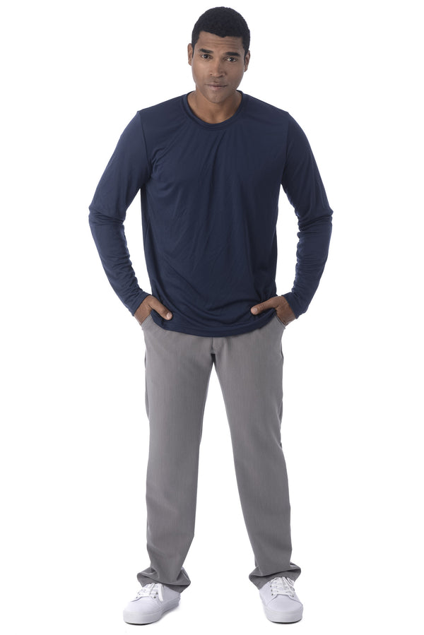 Men's "Under Scrub" Long Sleeve T-Shirt - Navy Blue