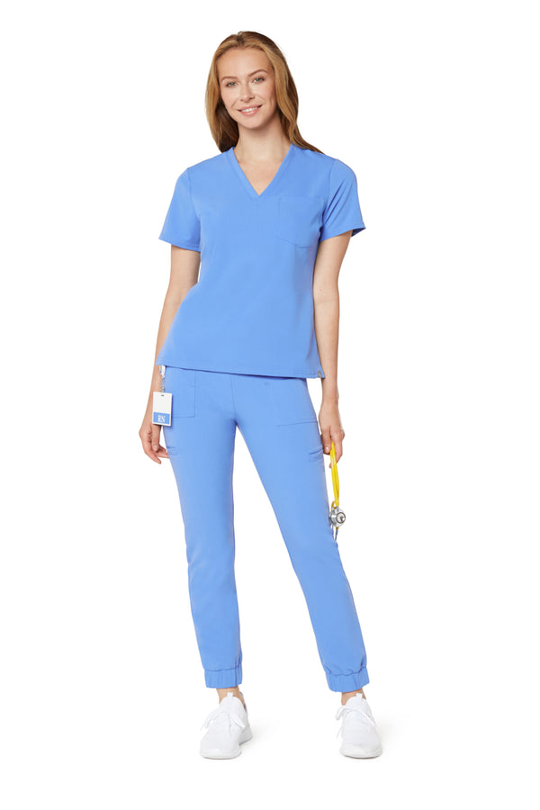 Women's Jogger Scrub Pant - Ceil Blue