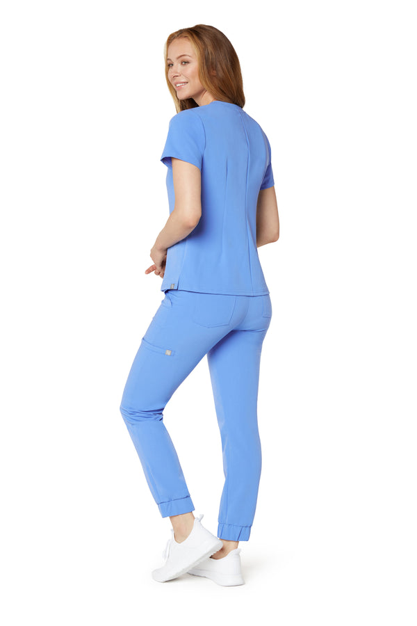 Women's Zipper Top - Ceil Blue
