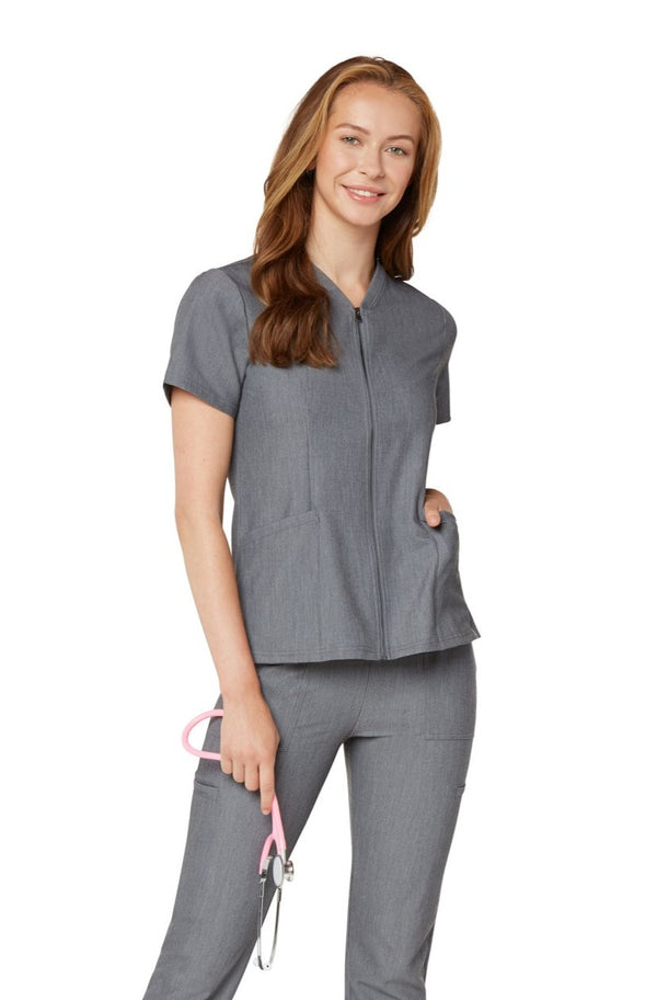 Women's Zipper Top - Graphite