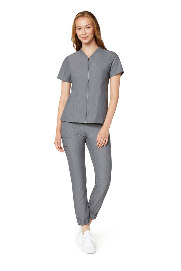 Women's Zipper Top - Graphite
