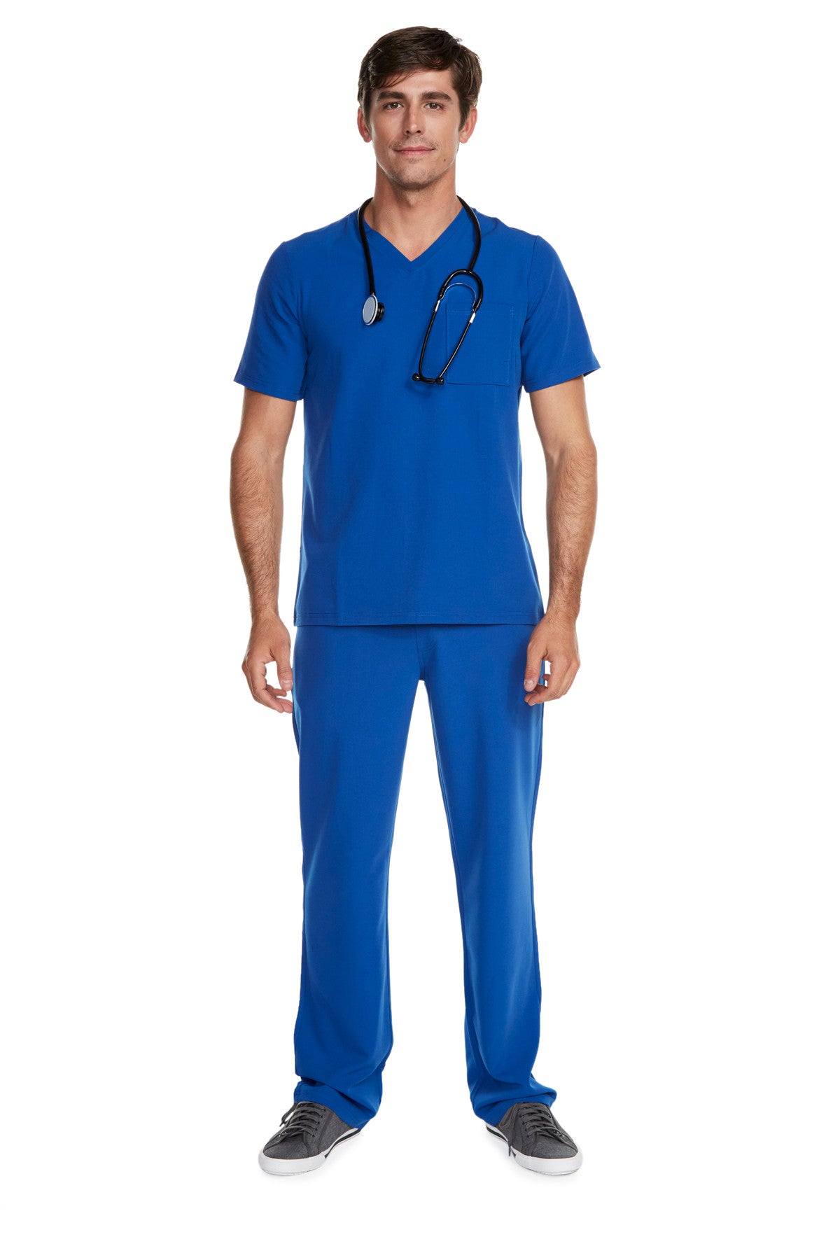 Men's "Better Than Basic" V-Neck Top - Royal Blue